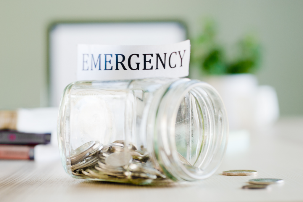 emergency money jar